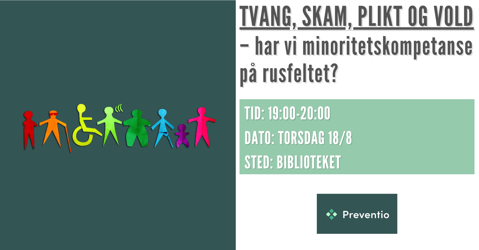 Read more about the article Tvang, skam, plikt og vold – Har vi minoritetskompetanse på rusfeltet?